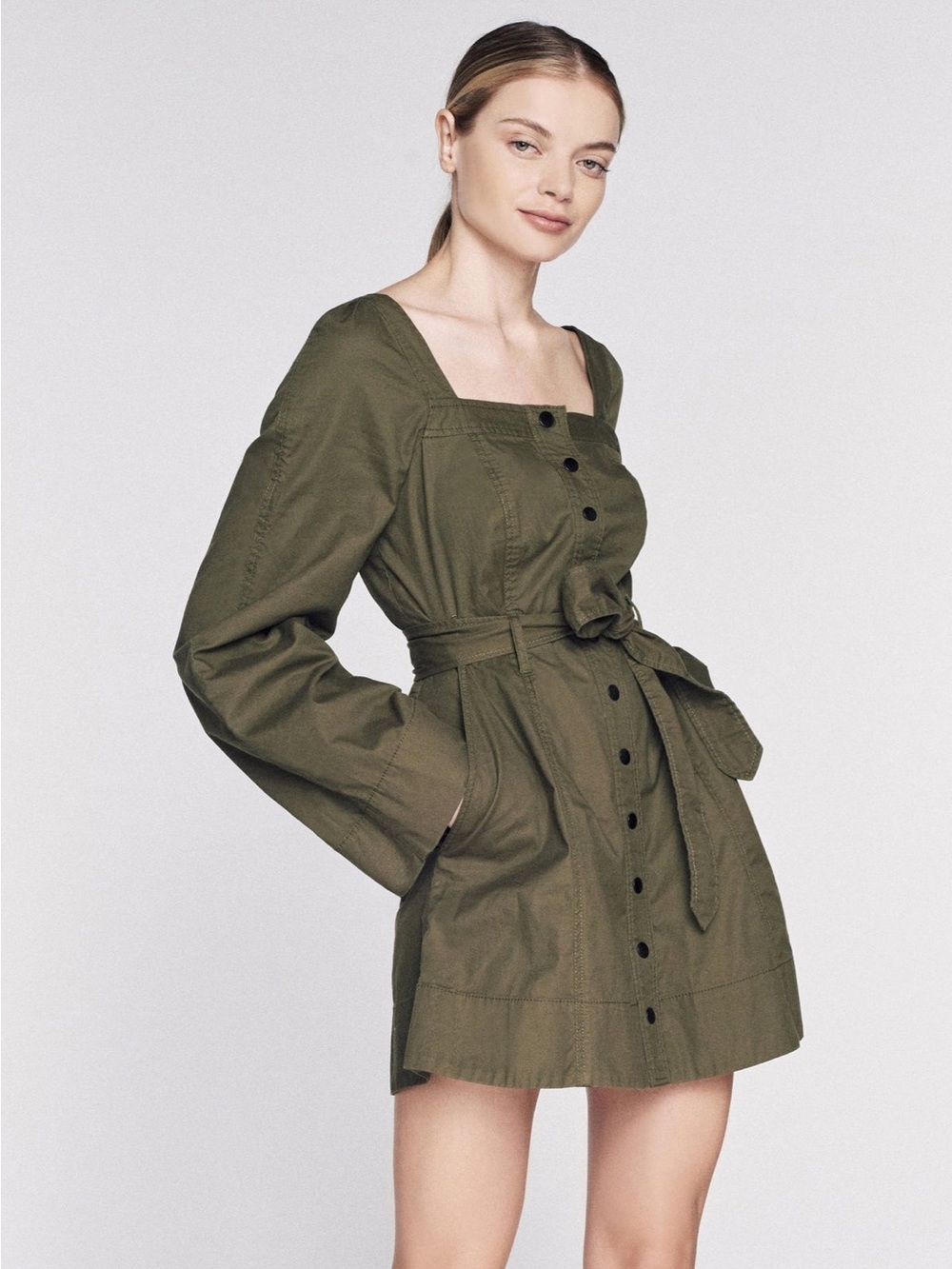 NWOT Marissa Webb “Dakota” Lightweight Canvas Dress